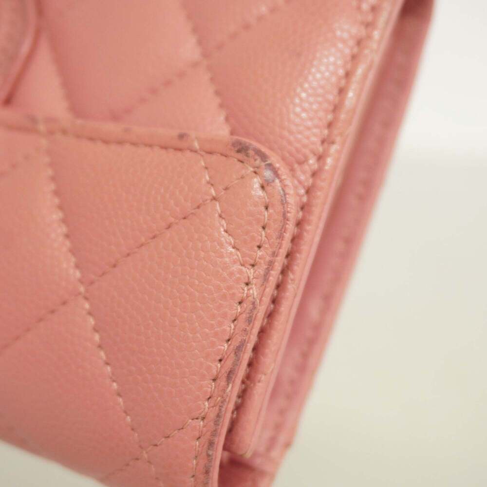 CHANEL Pink Caviar Leather Wallet - Picture 6 of 11